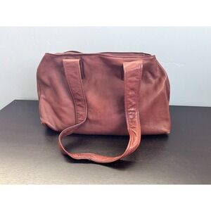 Osgoode Marley Feel The Difference Beautiful Brown Leather Patina Satchel Purse‎